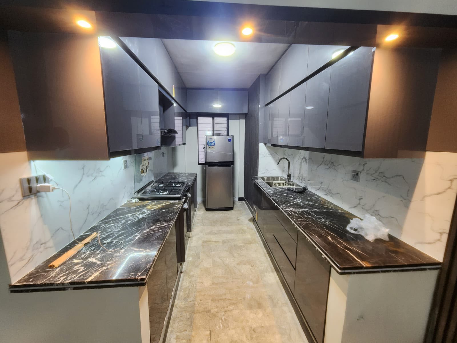 Slate Grey Modular Kitchen